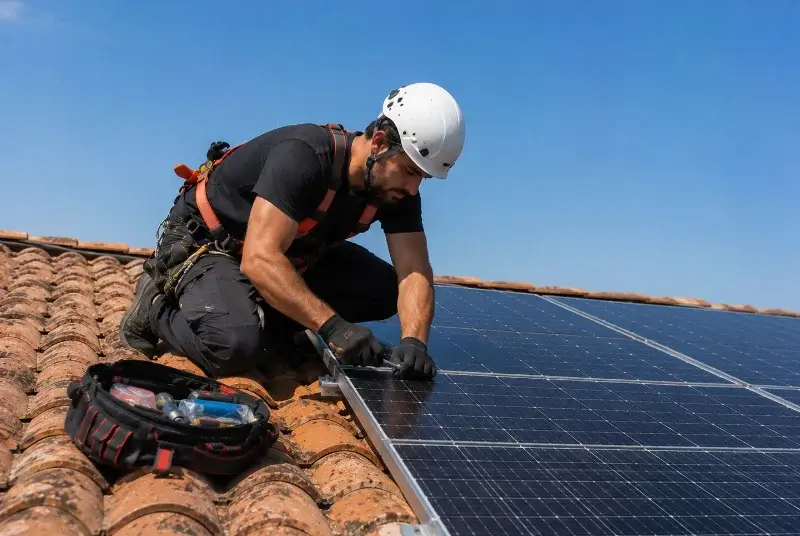 Maintenance et monitoring de panneaux solaires à Boulc